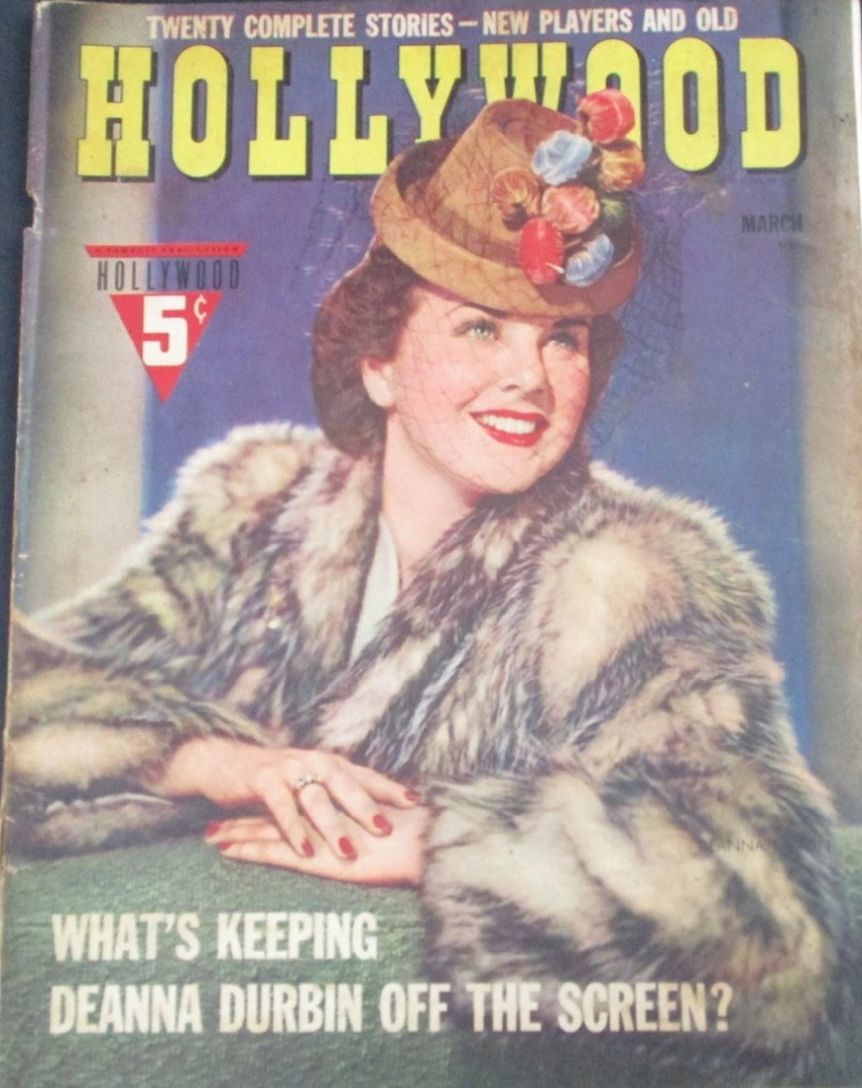 HOLLYWOOD magazine side cover March 1942