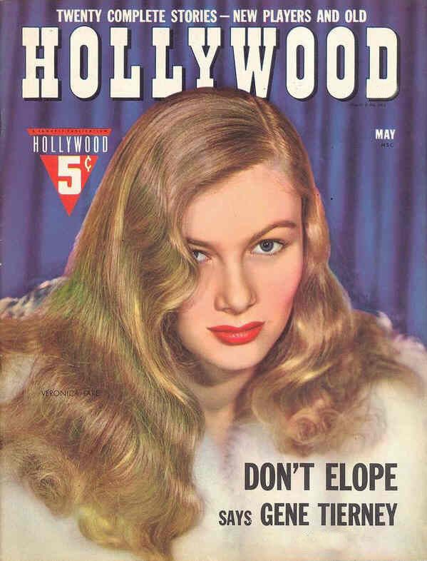 HOLLYWOOD magazine side cover May 1942
