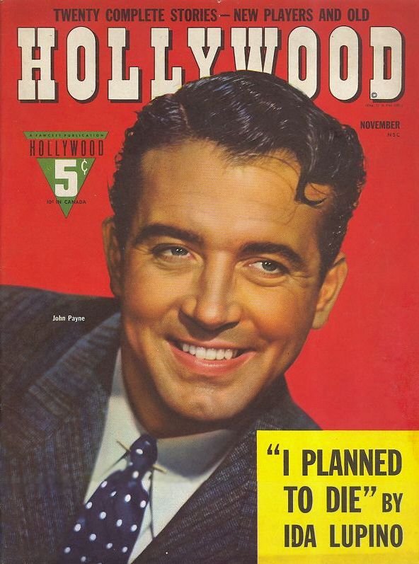 HOLLYWOOD magazine side cover November 1942
