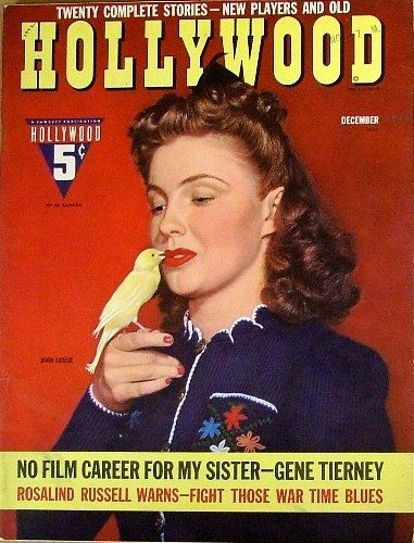 HOLLYWOOD magazine side cover December 1942