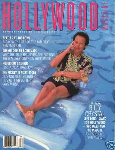 HOLLYWOOD (80s) magazine side cover Issue 1 October 1988