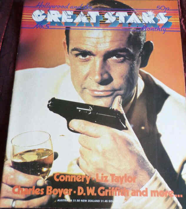 HOLLYWOOD AND THE GREAT STARS magazine side cover Issue 5  1975