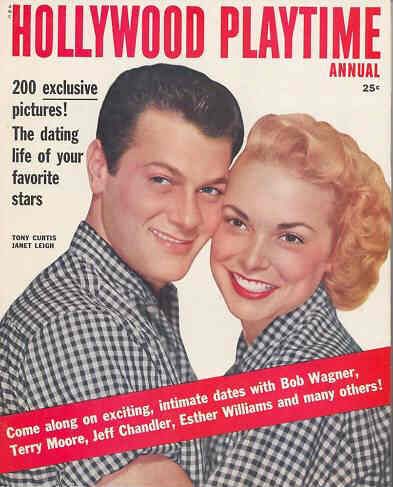 HOLLYWOOD PLAYTIME magazine side cover Issue 1 Annual 1955