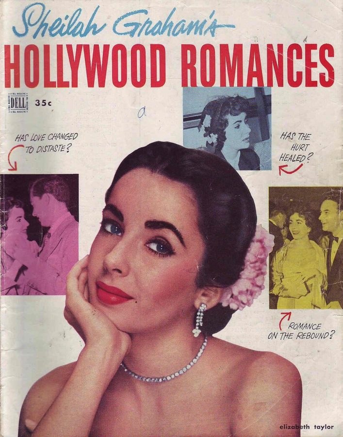 SHEILAH GRAHAMS HOLLYWOOD ROMANCES magazine side cover Issue 1  1951