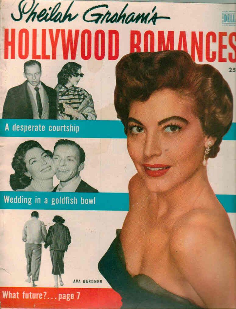 SHEILAH GRAHAMS HOLLYWOOD ROMANCES magazine side cover Issue 2  1952