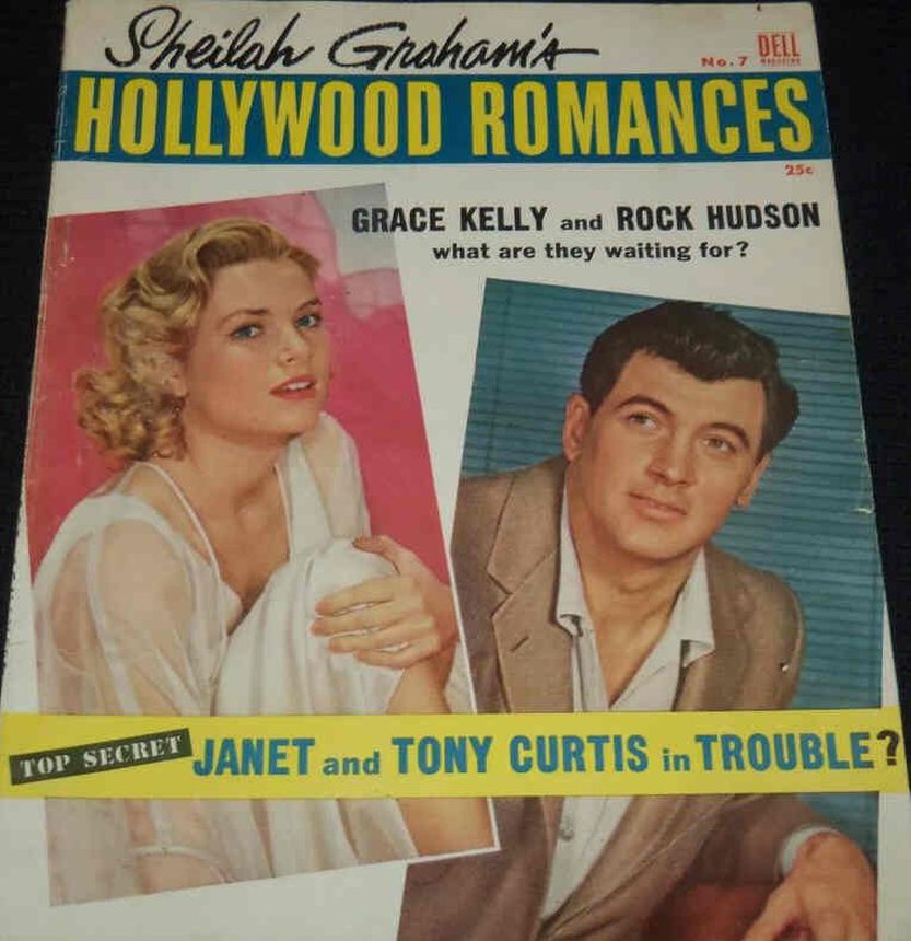 SHEILAH GRAHAMS HOLLYWOOD ROMANCES magazine side cover Issue 7  1955