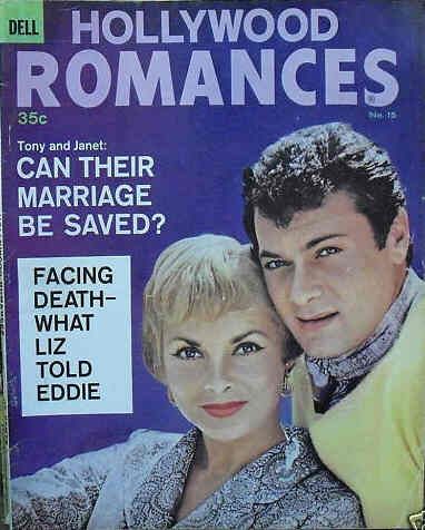 SHEILAH GRAHAMS HOLLYWOOD ROMANCES magazine side cover Issue 15  1961