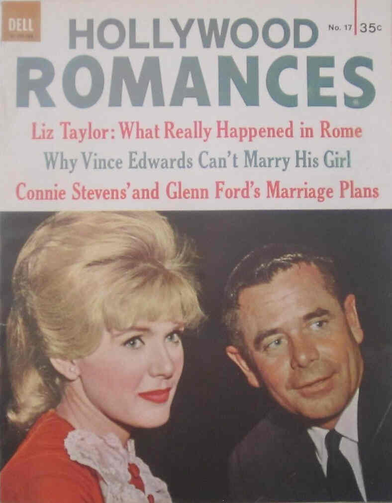 SHEILAH GRAHAMS HOLLYWOOD ROMANCES magazine side cover Issue 17  1962