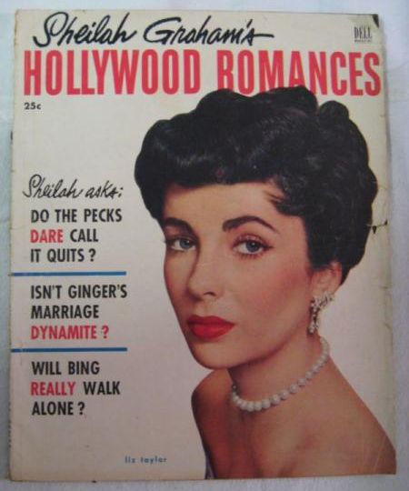 SHEILAH GRAHAMS HOLLYWOOD ROMANCES magazine side cover Issue 4  1953