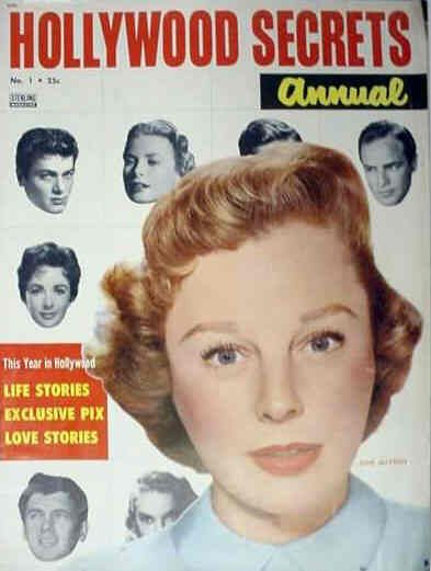 HOLLYWOOD SECRETS ANNUAL magazine side cover Issue 1  1955