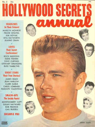 HOLLYWOOD SECRETS ANNUAL magazine side cover Issue 2  1956