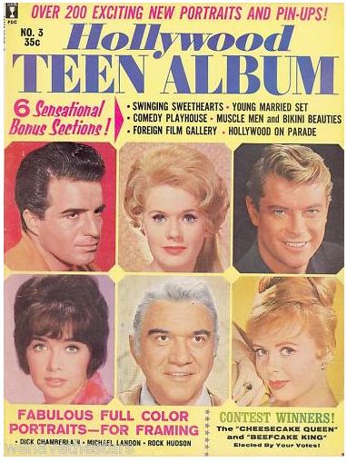 HOLLYWOOD TEEN ALBUM magazine side cover Issue 3  1963