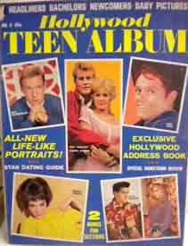 HOLLYWOOD TEEN ALBUM magazine side cover Issue 4  1963