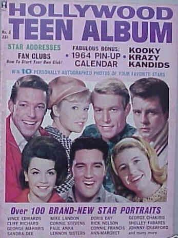 HOLLYWOOD TEEN ALBUM magazine side cover Issue 5  1963