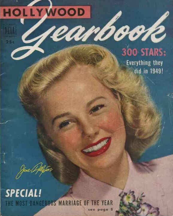 SHEILAH GRAHAMS HOLLYWOOD YEARBOOK magazine side cover Issue 1  1950