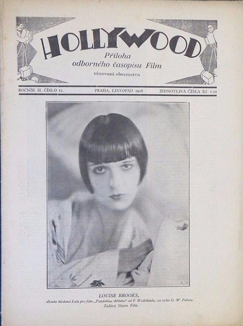 HOLLYWOOD (CZECHOSLOVAKIA) magazine side cover  Vol 2 No  2  November 1928