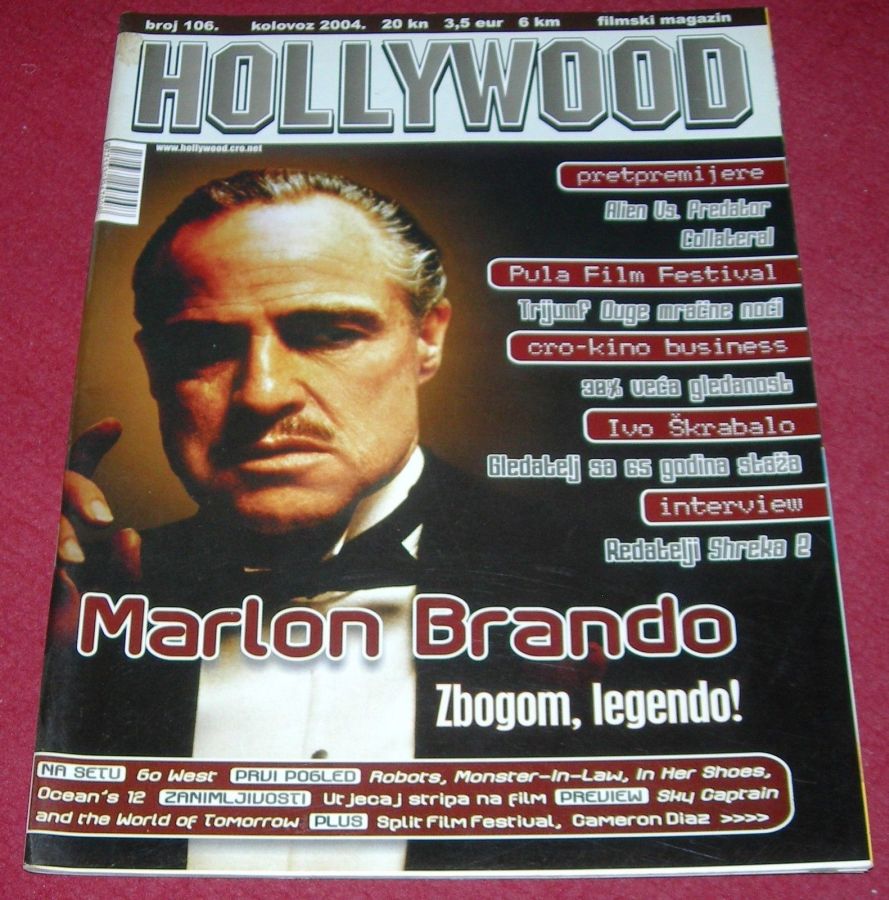 HOLLYWOOD (Cro) magazine side cover Issue 106 August 2004