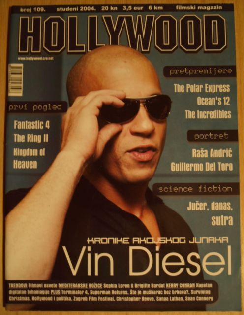 HOLLYWOOD (Cro) magazine side cover Issue 109 November 2004