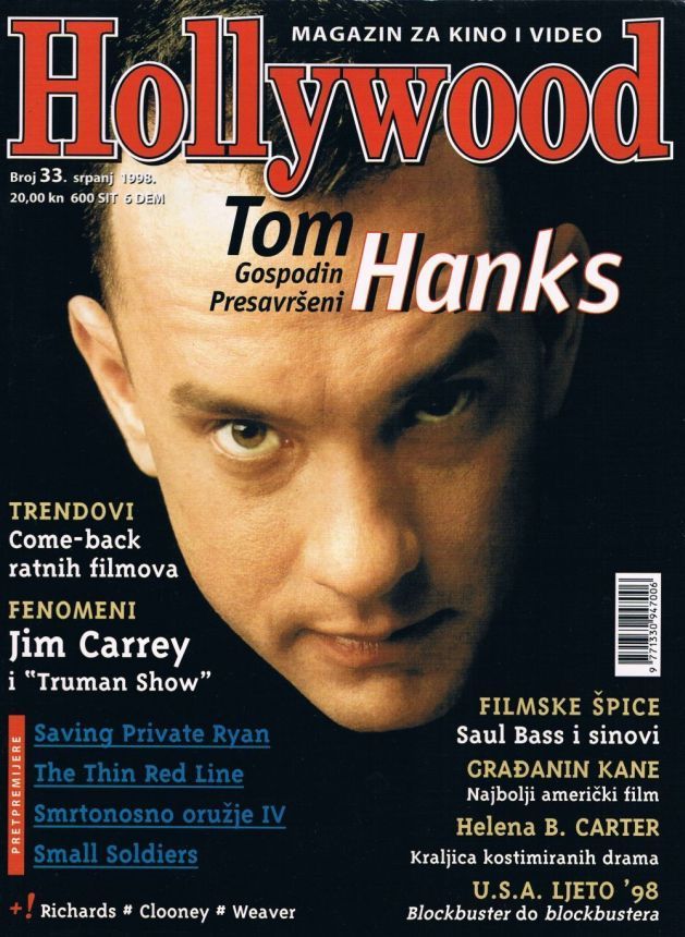 HOLLYWOOD (Cro) magazine side cover Issue 33 July 1998