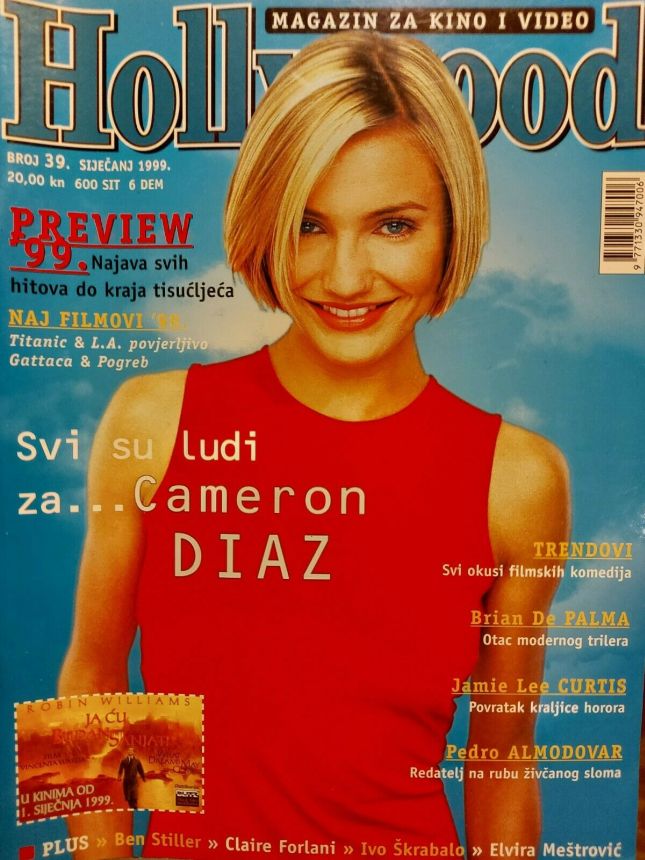 HOLLYWOOD (Cro) magazine side cover Issue 39 January 1999