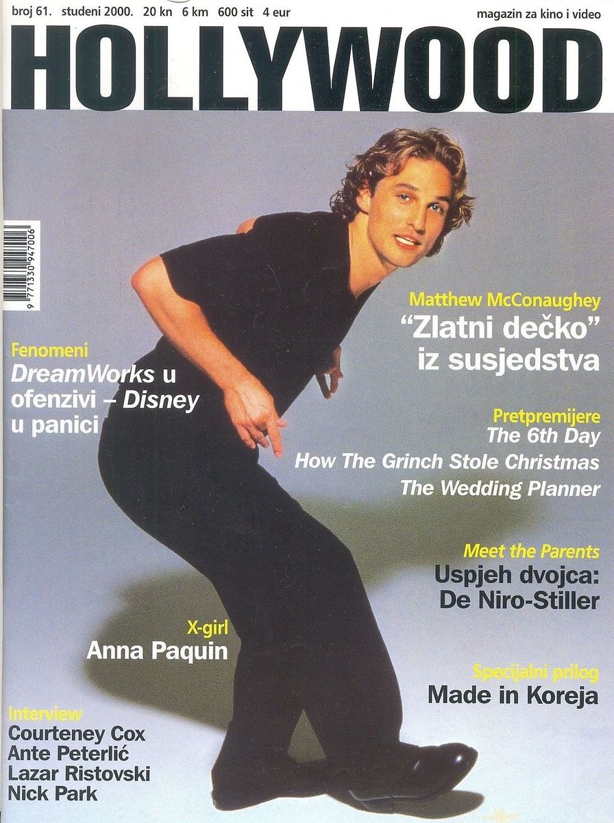 HOLLYWOOD (Cro) magazine side cover Issue 61 November 2000