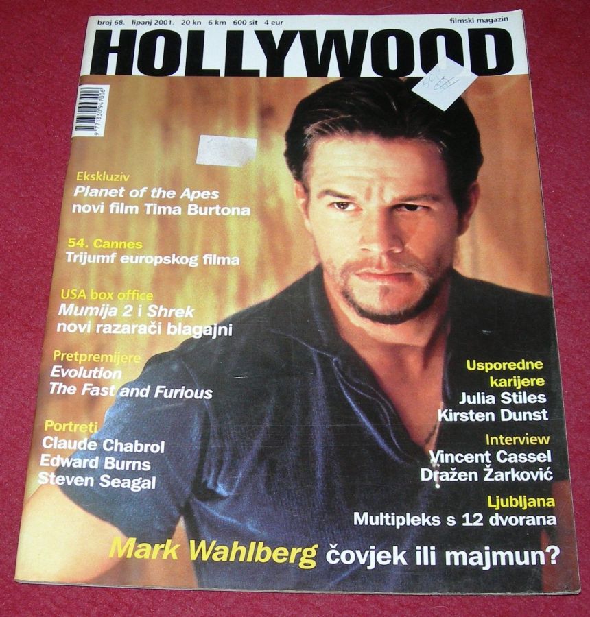 HOLLYWOOD (Cro) magazine side cover Issue 68 June 2001