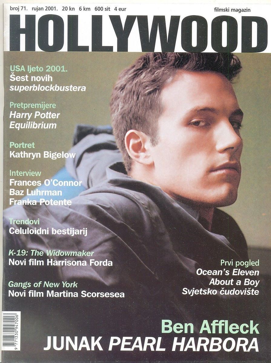 HOLLYWOOD (Cro) magazine side cover Issue 71 September 2001