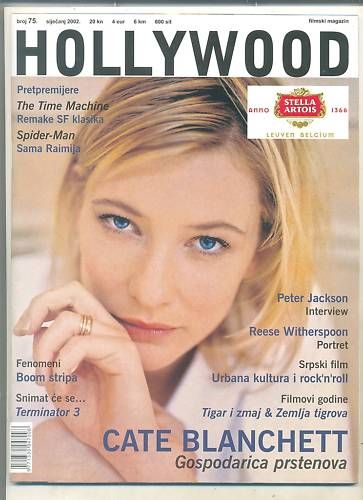 HOLLYWOOD (Cro) magazine side cover Issue 75 January 2002