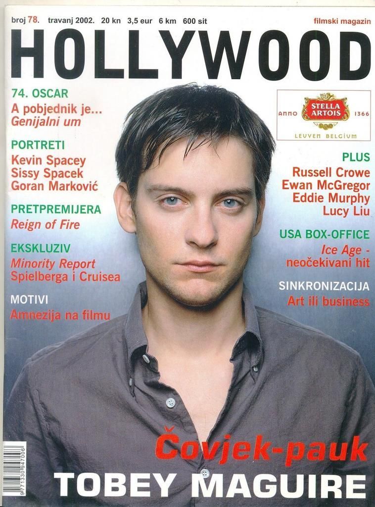 HOLLYWOOD (Cro) magazine side cover Issue 78 April 2002