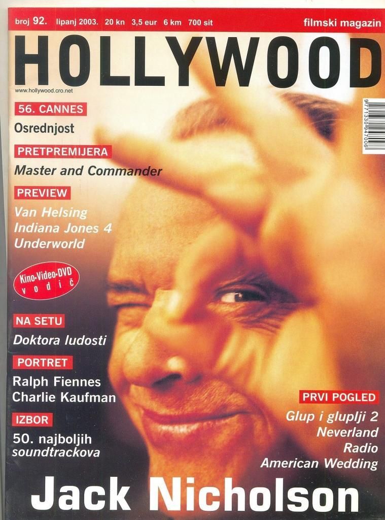 HOLLYWOOD (Cro) magazine side cover Issue 92 June 2003
