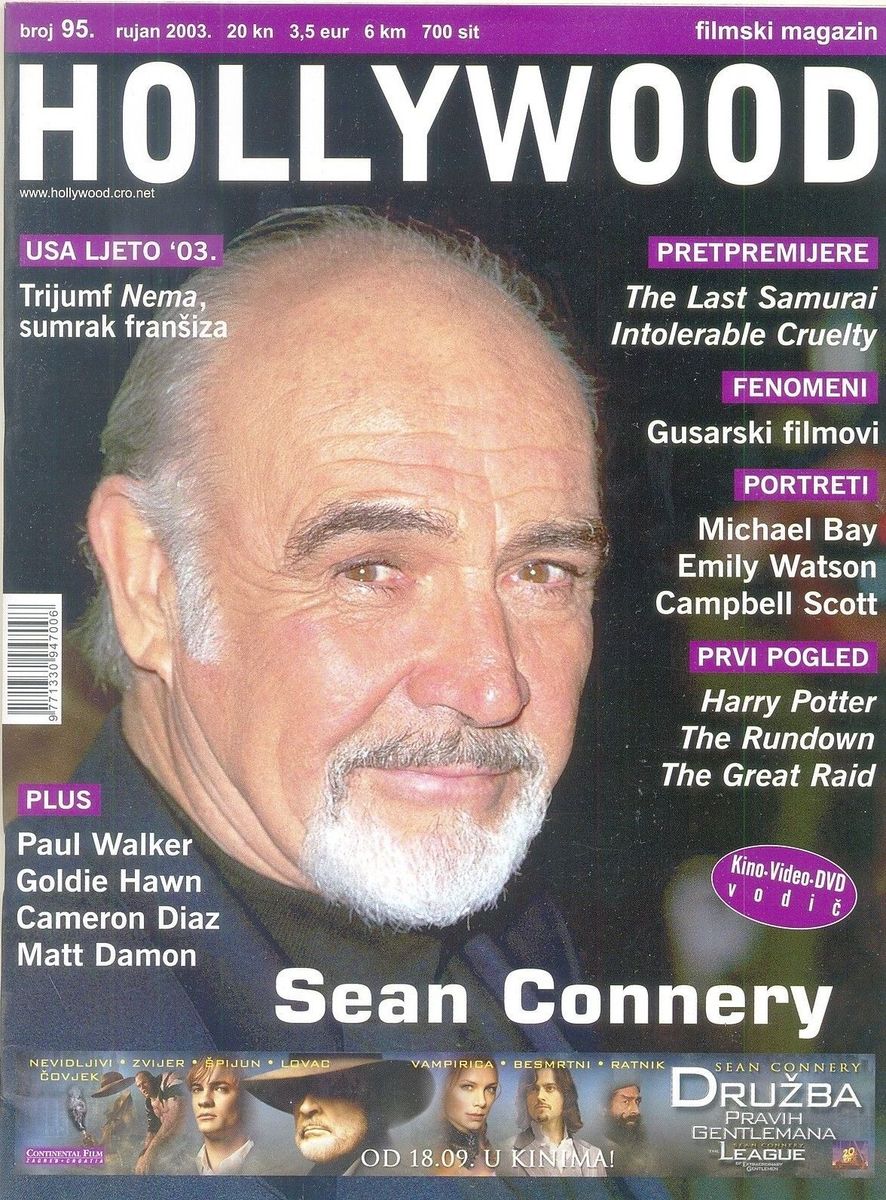 HOLLYWOOD (Cro) magazine side cover Issue 95 September 2003