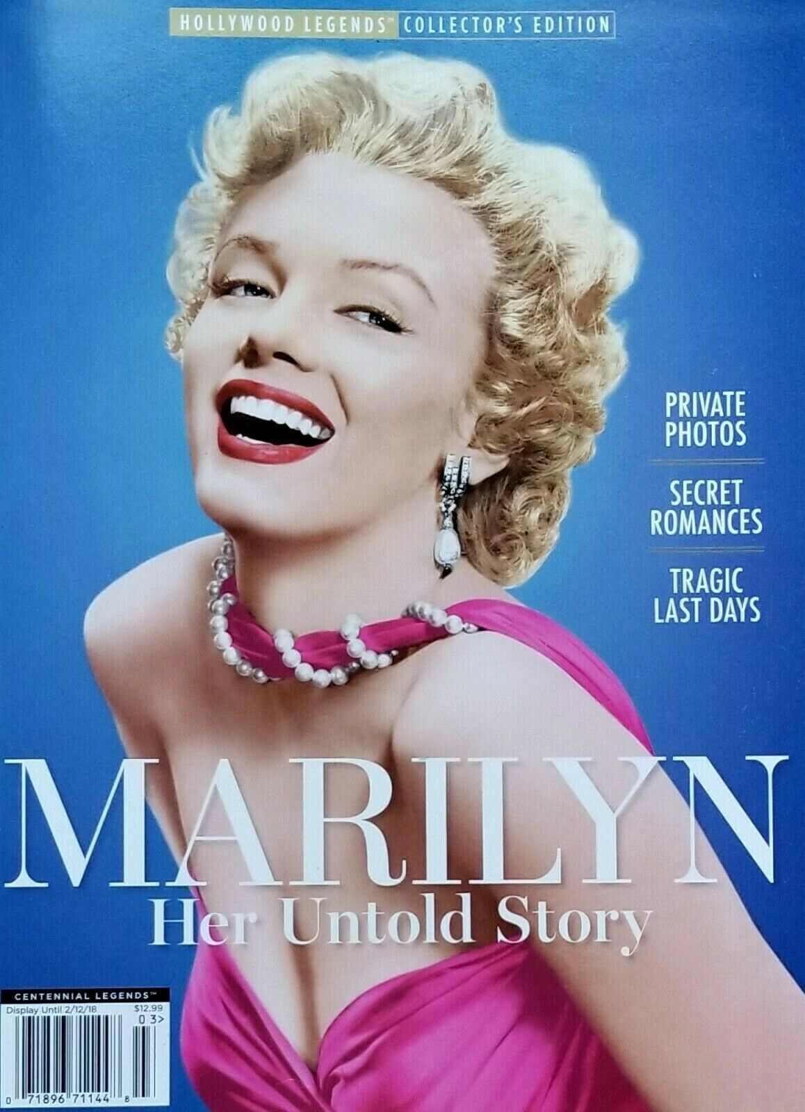 HOLLYWOOD LEGENDS magazine side cover  December 2017
