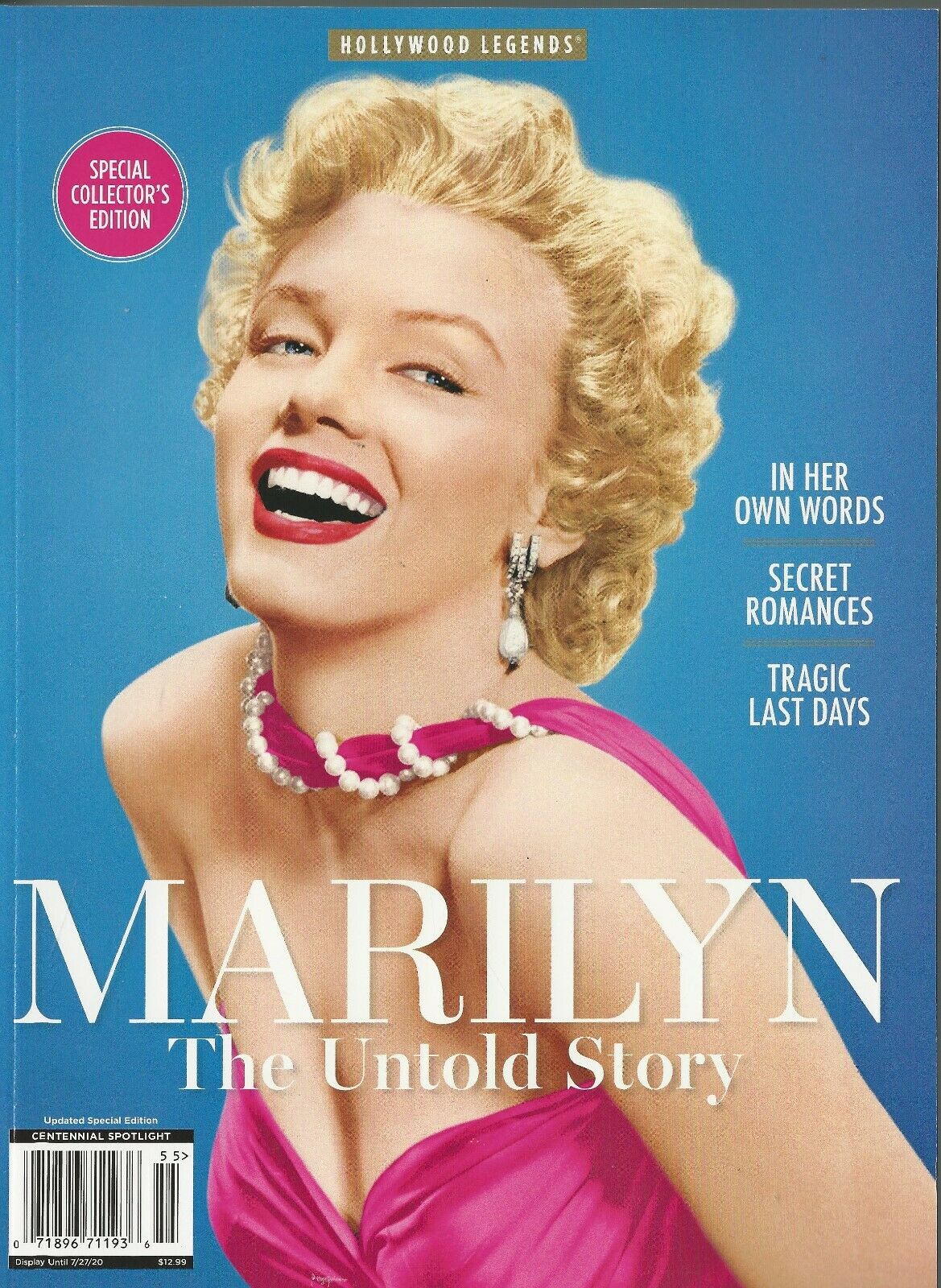 HOLLYWOOD LEGENDS magazine side cover  May 2020