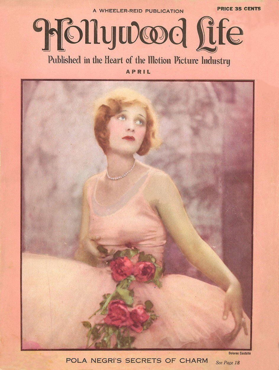 HOLLYWOOD LIFE (20s) magazine side cover Issue 6  Vol 1 No  6  April 1932