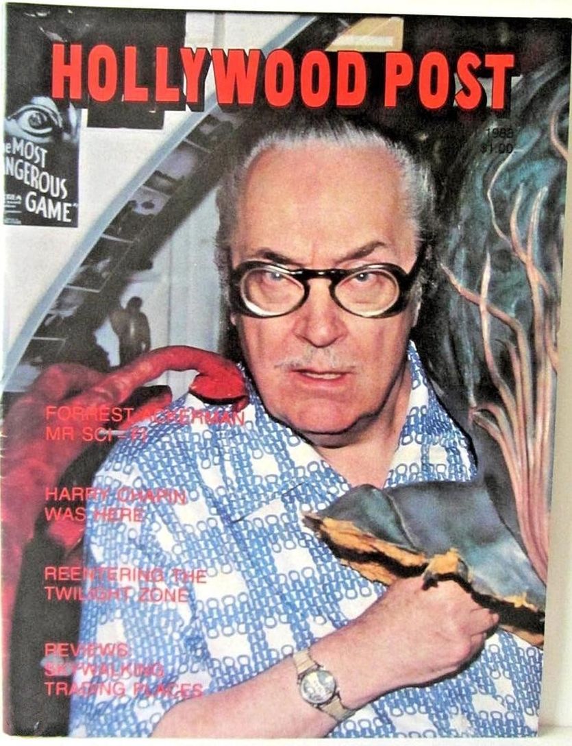 HOLLYWOOD POST magazine side cover Issue 3  August 1983