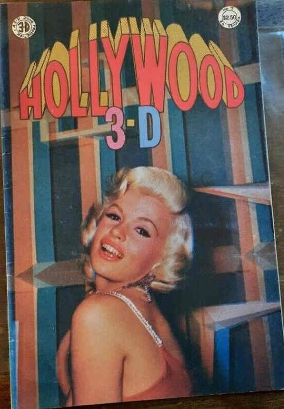 HOLLYWOOD 3D magazine side cover Issue 7  August 1987