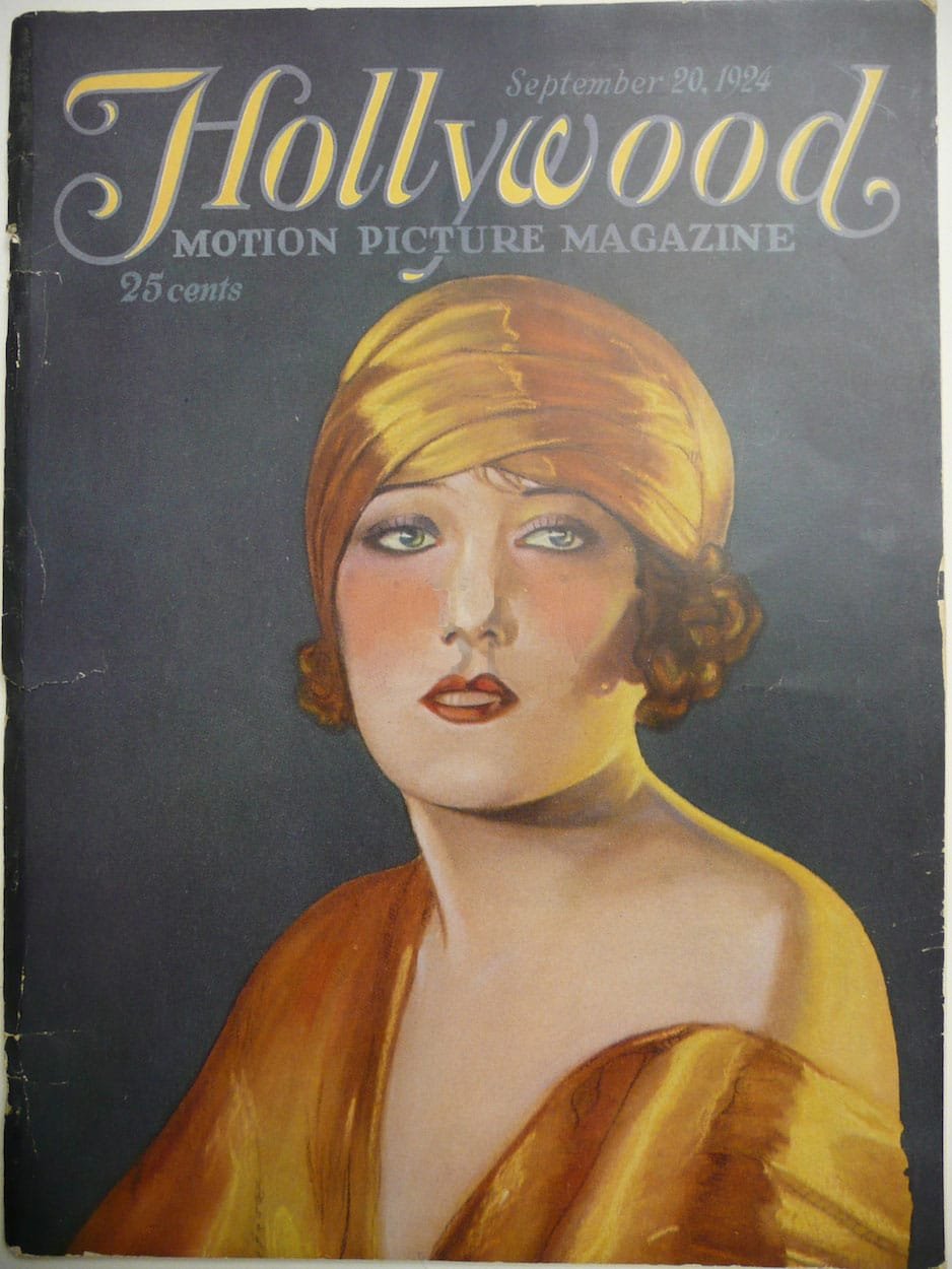 HOLLYWOOD MOTION PICTURE MAGAZINE magazine side cover Issue 1 20 September 1924