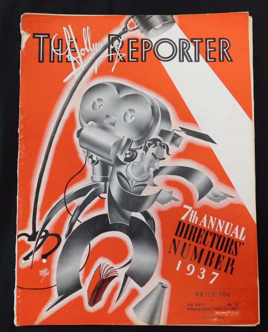 HOLLYWOOD REPORTER | THE magazine side cover 30 June 1937