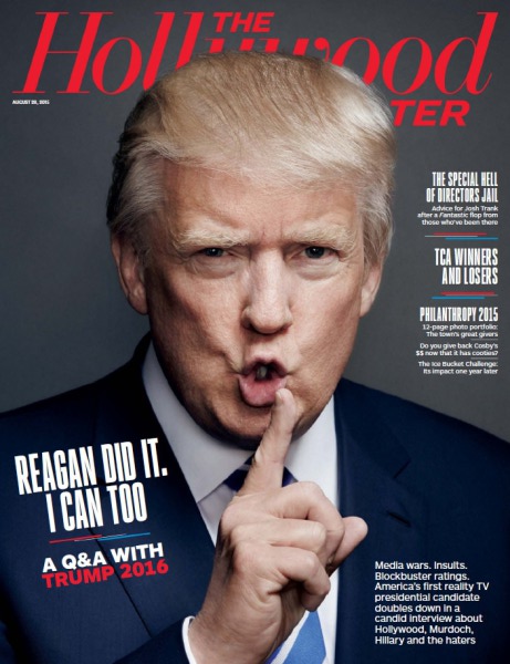 HOLLYWOOD REPORTER | THE magazine side cover 28 August 2015