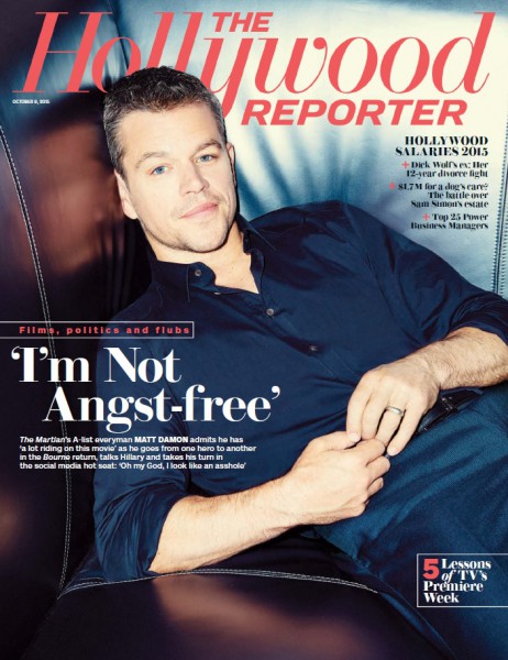 HOLLYWOOD REPORTER | THE magazine side cover 9 October 2015