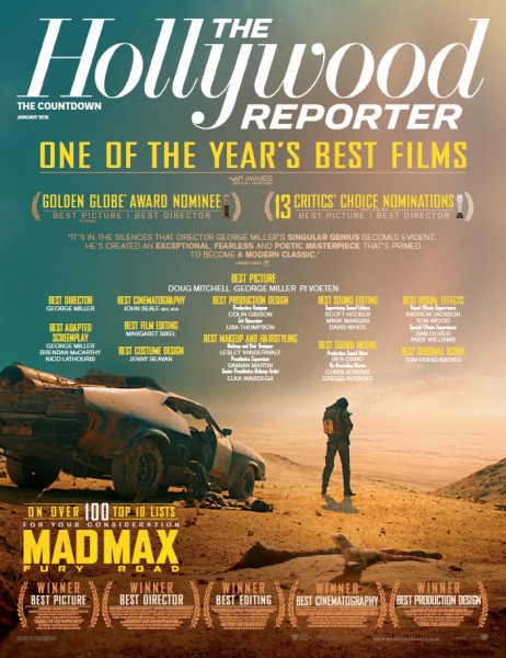 HOLLYWOOD REPORTER | THE magazine side cover 8 January 2016