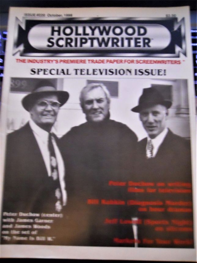 HOLLYWOOD SCRIPTWRITER magazine side cover Issue 220  October 1998