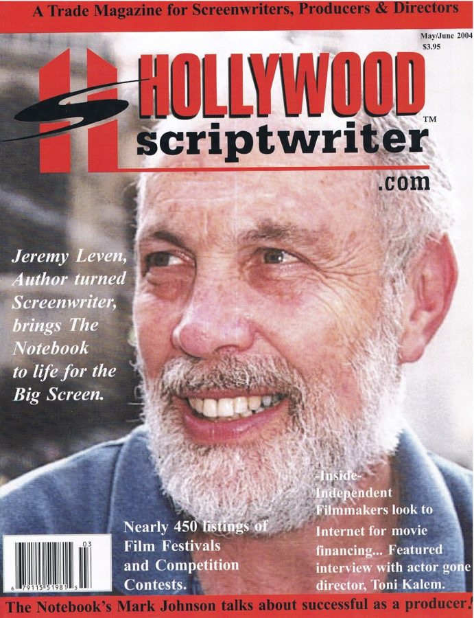 HOLLYWOOD SCRIPTWRITER magazine side cover May/June 2004