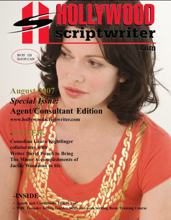 HOLLYWOOD SCRIPTWRITER magazine side cover August 2007