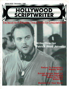 HOLLYWOOD SCRIPTWRITER magazine side cover  December 1998
