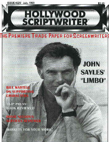 HOLLYWOOD SCRIPTWRITER magazine side cover Issue 229 July 1999