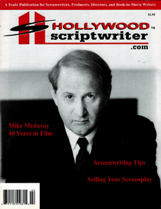 HOLLYWOOD SCRIPTWRITER magazine side cover  January/February 2003