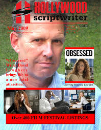 HOLLYWOOD SCRIPTWRITER magazine side cover May 2009