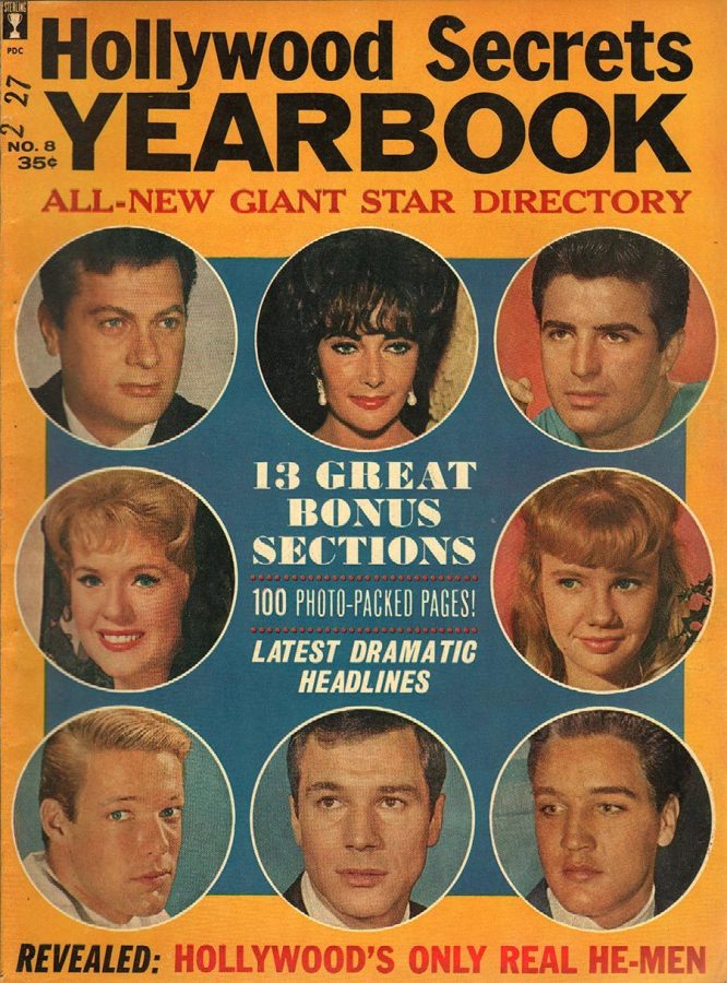 HOLLYWOOD SECRETS YEARBOOK magazine side cover Issue 8  1962