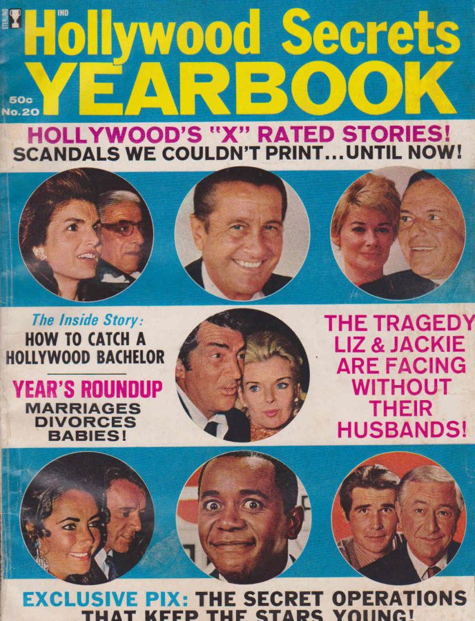 HOLLYWOOD SECRETS YEARBOOK magazine side cover Issue 20  1971